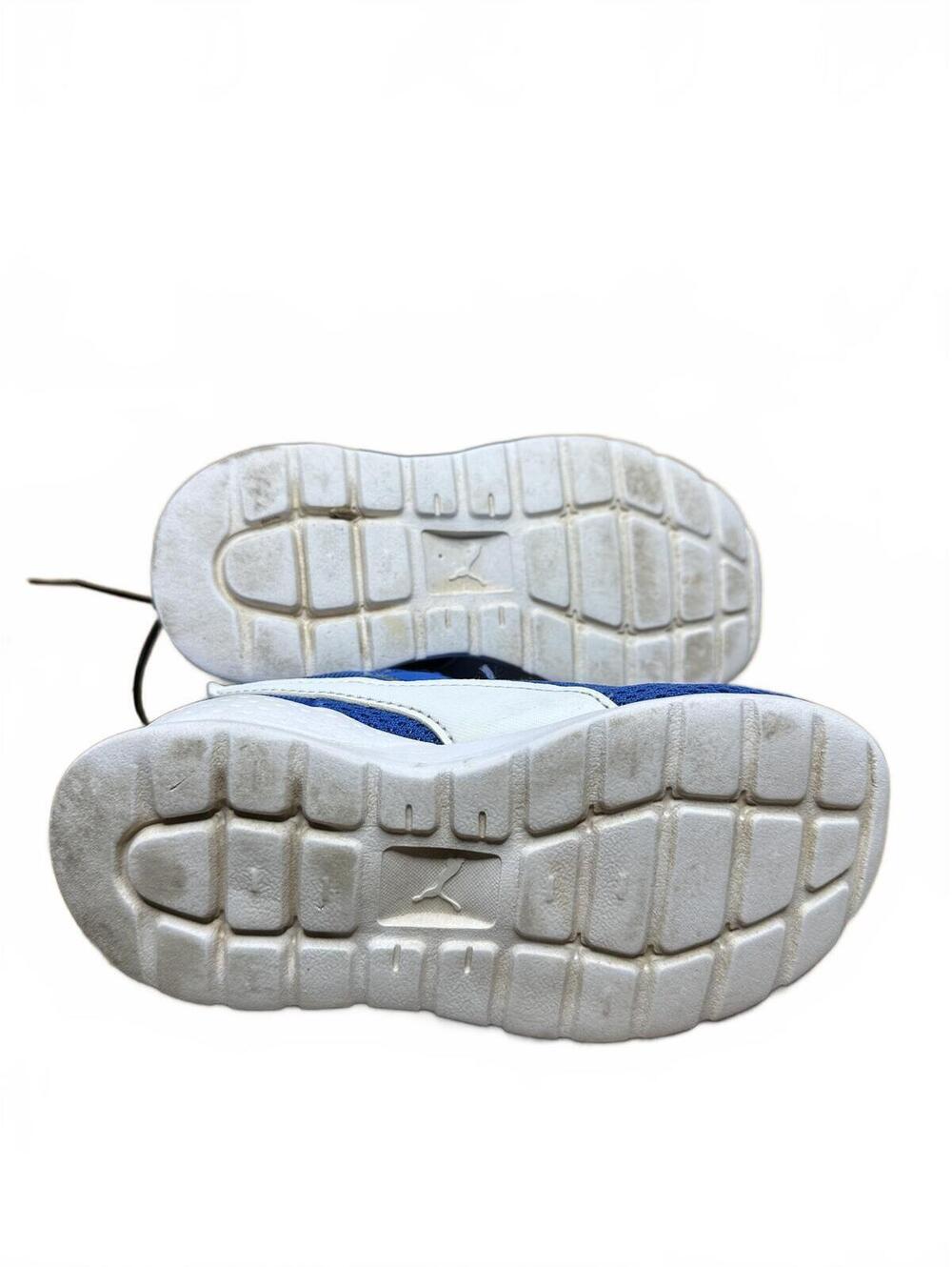 PUMA Blue Mesh Hook-and-Loop Athletic Sneakers - Picture 8 of 9